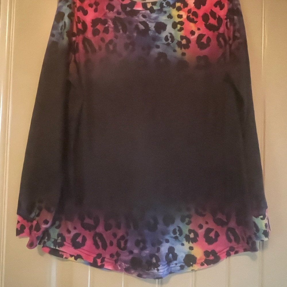 Multicolor Leopard Print Long Sleeve Tee Lucky & Blessed